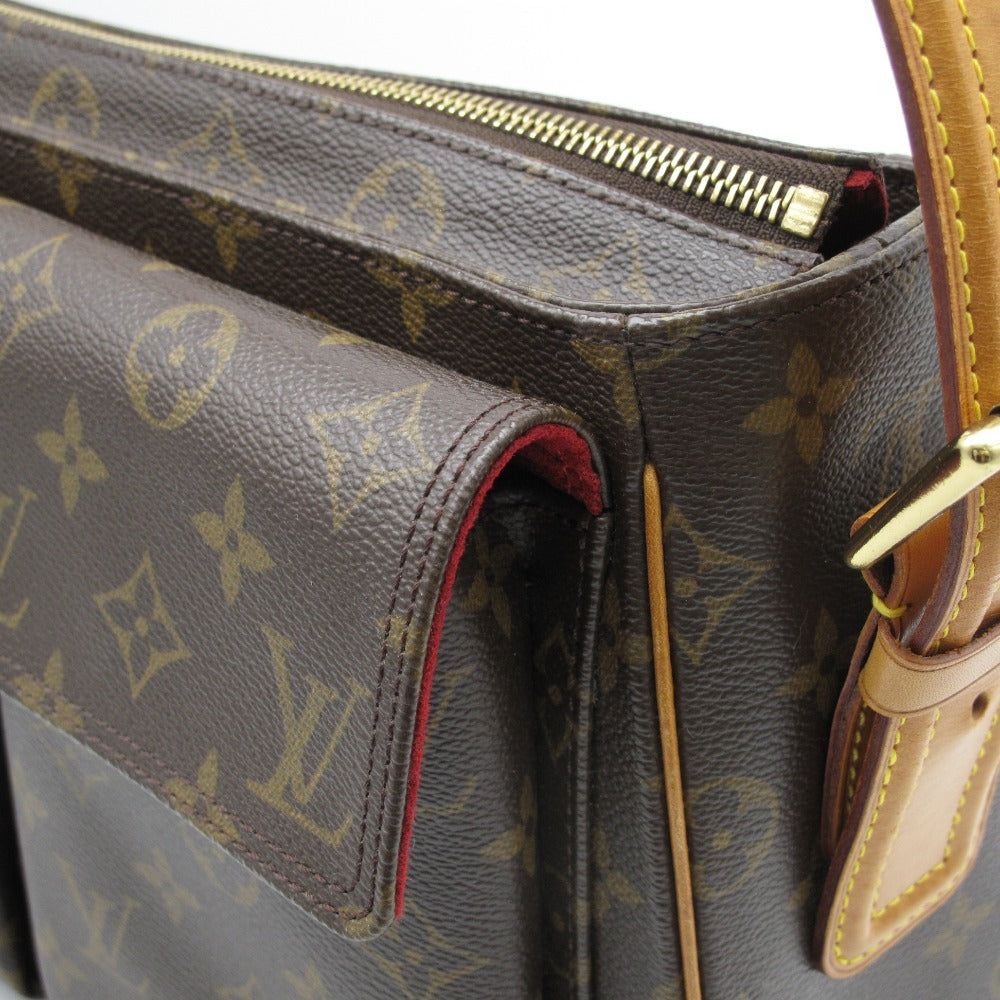 LOUIS VUITTON ルイ・ヴィトン ショルダーバッグ ヴィバ シテGM PVC レザー レディース モノグラム M51163 美品