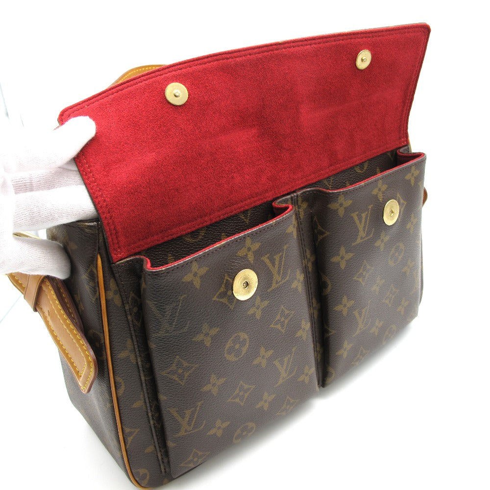 LOUIS VUITTON ルイ・ヴィトン ショルダーバッグ ヴィバ シテGM PVC レザー レディース モノグラム M51163 美品