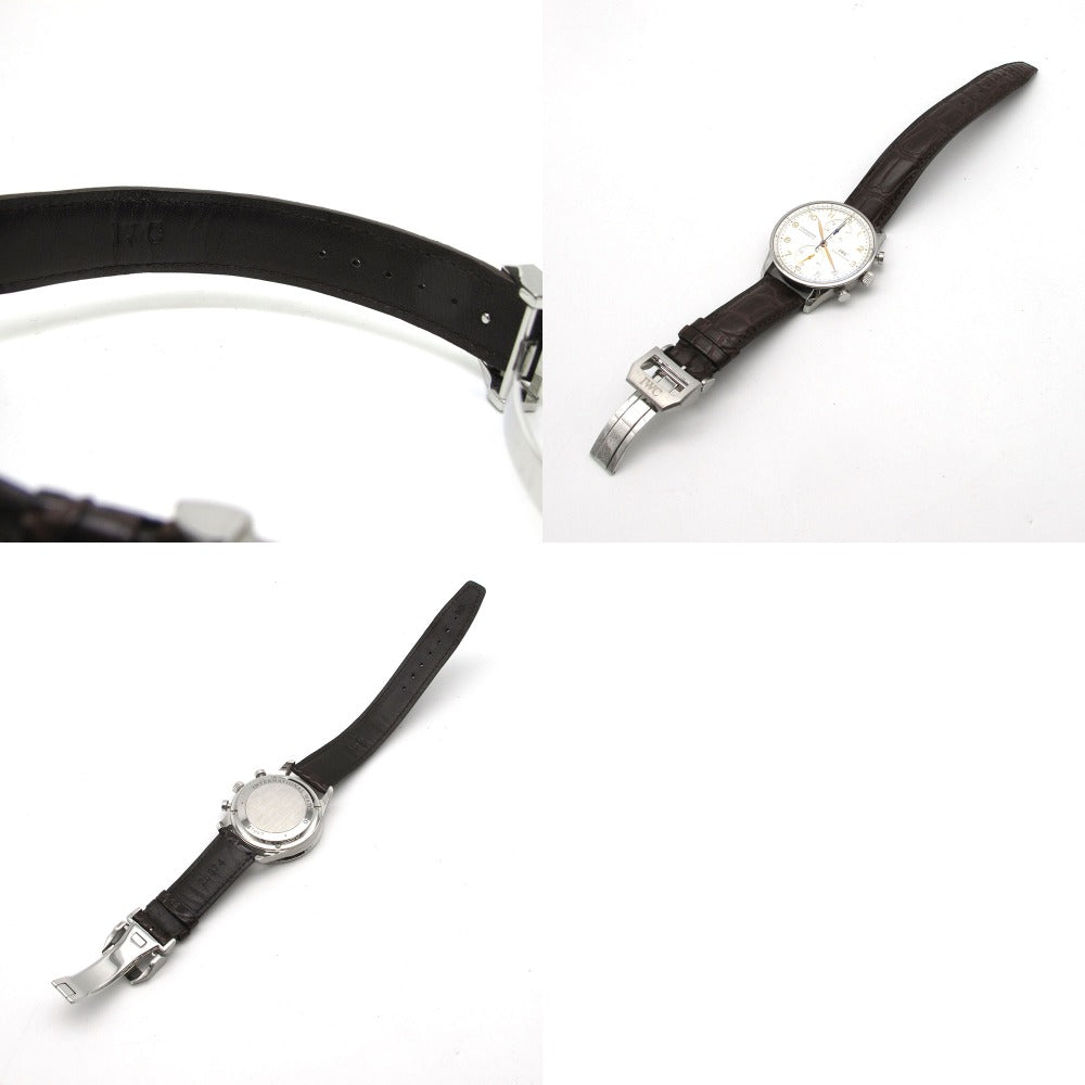 IWC SCHAFFHAUSEN アイダブリューシー シャフハウゼン 腕時計 ポルトギーゼ クロノグラフ IW371445 自動巻き PORTUGUESE 美品