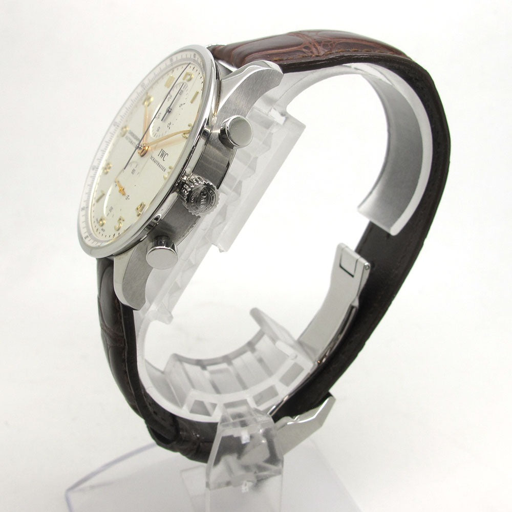 IWC SCHAFFHAUSEN アイダブリューシー シャフハウゼン 腕時計 ポルトギーゼ クロノグラフ IW371445 自動巻き PORTUGUESE 美品