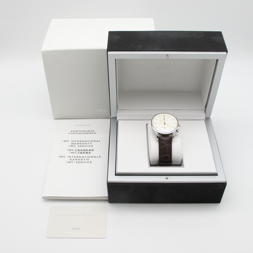 IWC SCHAFFHAUSEN アイダブリューシー シャフハウゼン 腕時計 ポルトギーゼ クロノグラフ IW371445 自動巻き PORTUGUESE 美品