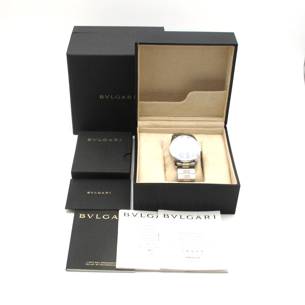 BVLGARI ブルガリ 腕時計 ソロテンポ ST42BSS 42mm 黒文字盤 クォーツ メンズ