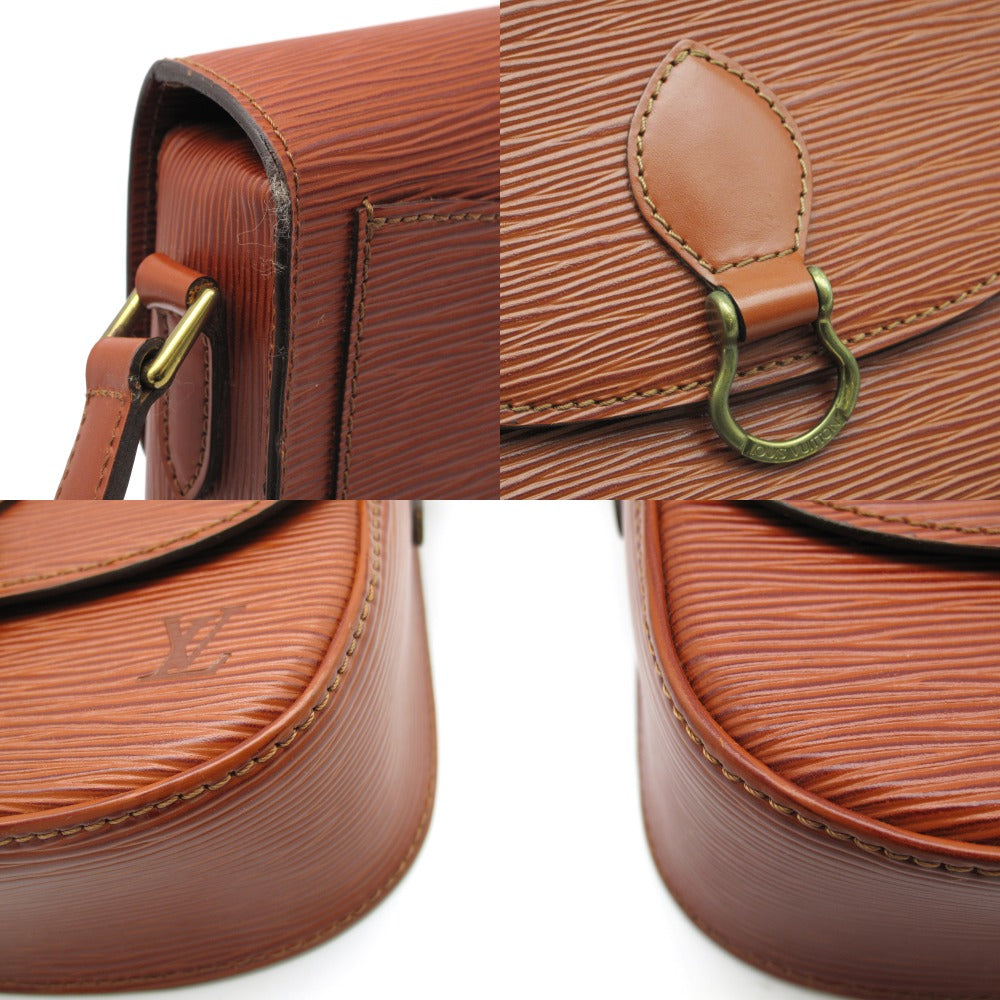 LOUIS VUITTON ルイ・ヴィトン ショルダーバッグ ミニサンクルー ポシェット 斜め掛け クロスボディ レザー ケニアブラウン エピ M52213
