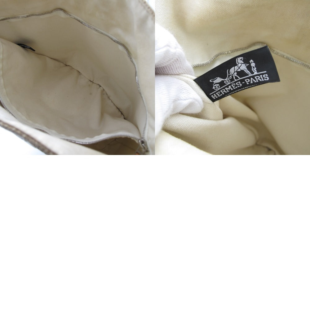 HERMES エルメス ハンドバッグ サクソーMM バケツ型 トートバッグ キャンバス 難あり