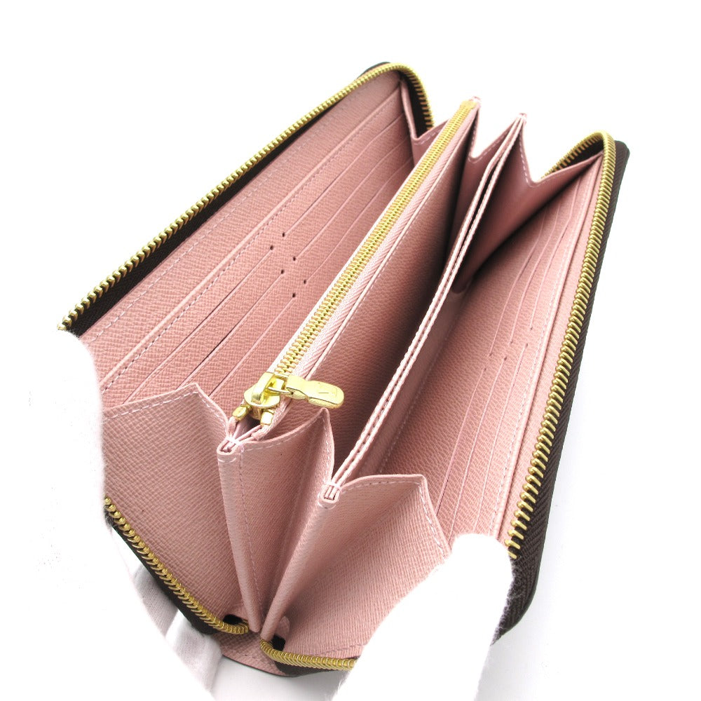 LOUIS VUITTON ルイ・ヴィトン 長財布 ジッピーウォレット ローズバレリーヌ ラウンドファスナー PVC レザー ブラウン ピンク モノグラム M41894 未使用品