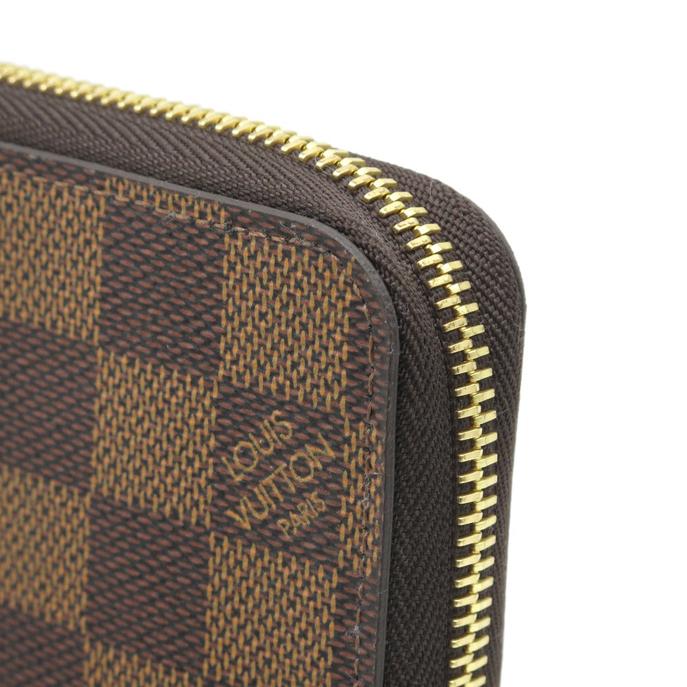 LOUIS VUITTON ルイ・ヴィトン 長財布 ジッピーウォレット ブラウン ラウンドファスナー PVC レザー ダミエ N41661 未使用品