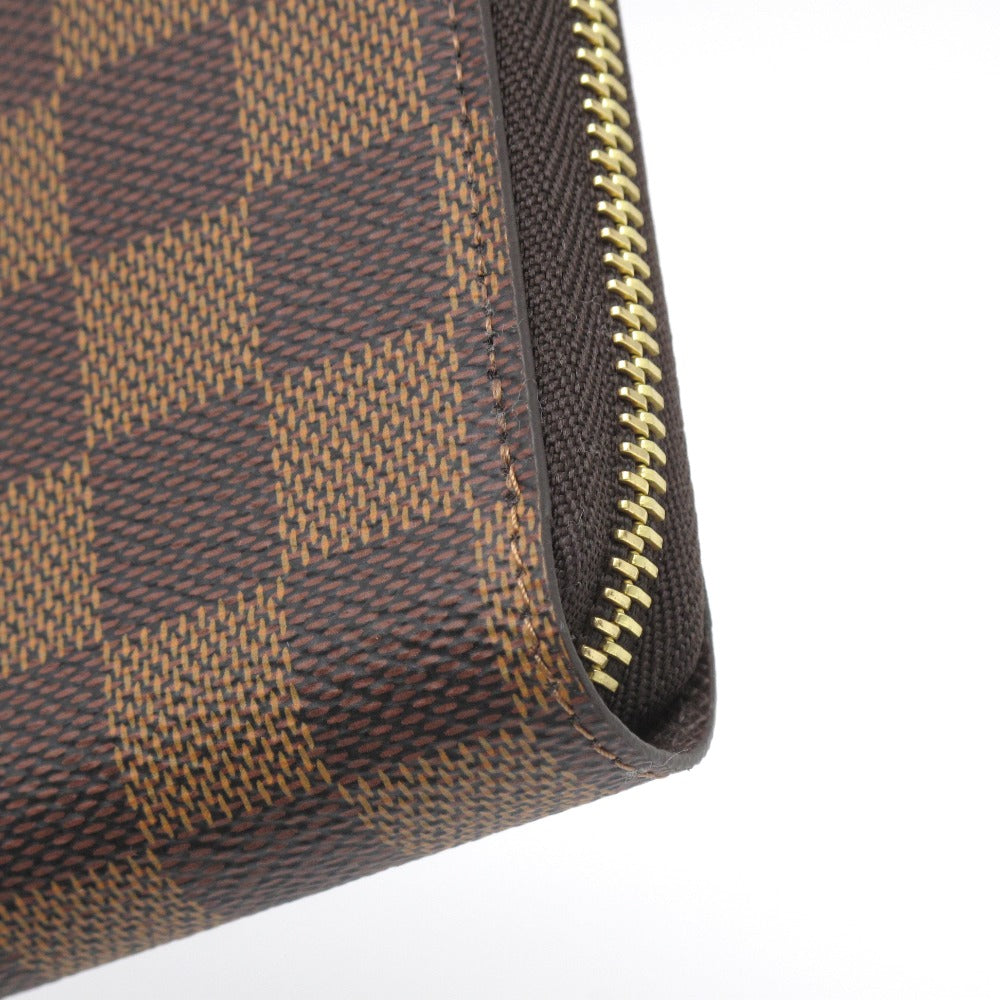 LOUIS VUITTON ルイ・ヴィトン 長財布 ジッピーウォレット ブラウン ラウンドファスナー PVC レザー ダミエ N41661 未使用品