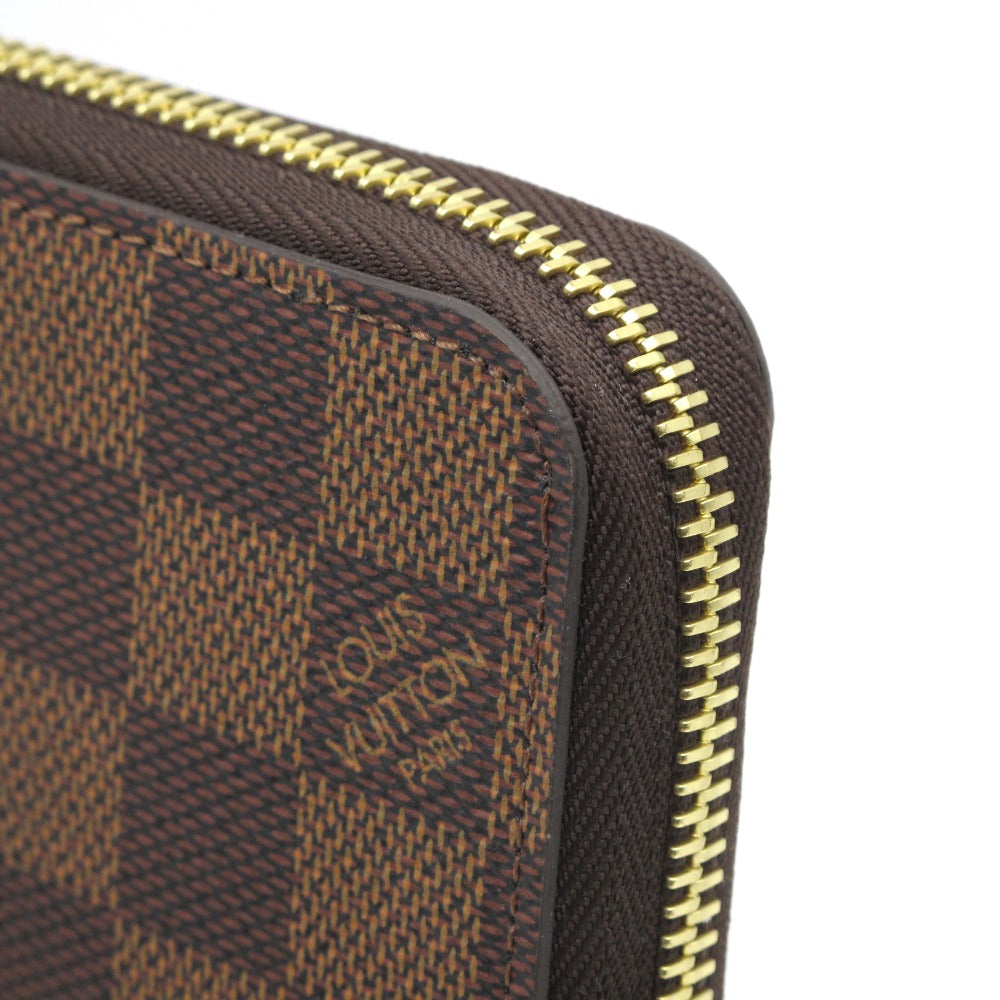 LOUIS VUITTON ルイ・ヴィトン 長財布 ジッピーウォレット ローズバレリーヌ ラウンドファスナー ブラウン ピンク PVC レザー ダミエ N60046 未使用品