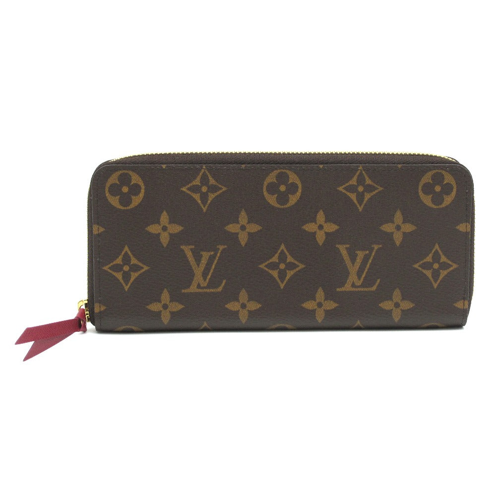 LOUIS VUITTON ルイ・ヴィトン 長財布 ポルトフォイユ クレマンス フューシャ ラウンドファスナー ジッピー ウォレット モノグラム M60742 未使用品