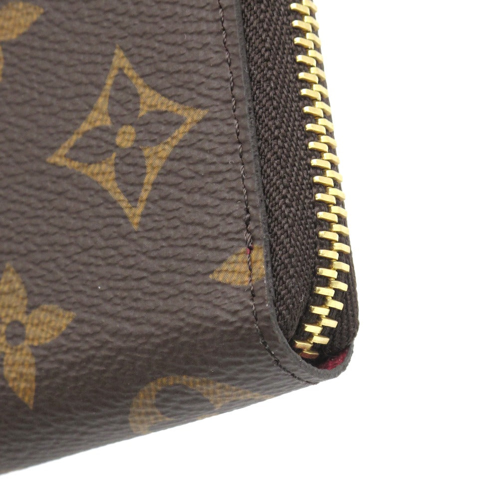 LOUIS VUITTON ルイ・ヴィトン 長財布 ポルトフォイユ クレマンス フューシャ ラウンドファスナー ジッピー ウォレット モノグラム M60742 未使用品