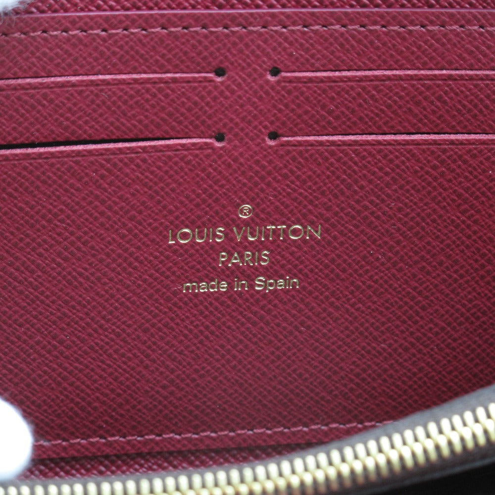 LOUIS VUITTON ルイ・ヴィトン 長財布 ポルトフォイユ クレマンス フューシャ ラウンドファスナー ジッピー ウォレット モノグラム M60742 未使用品