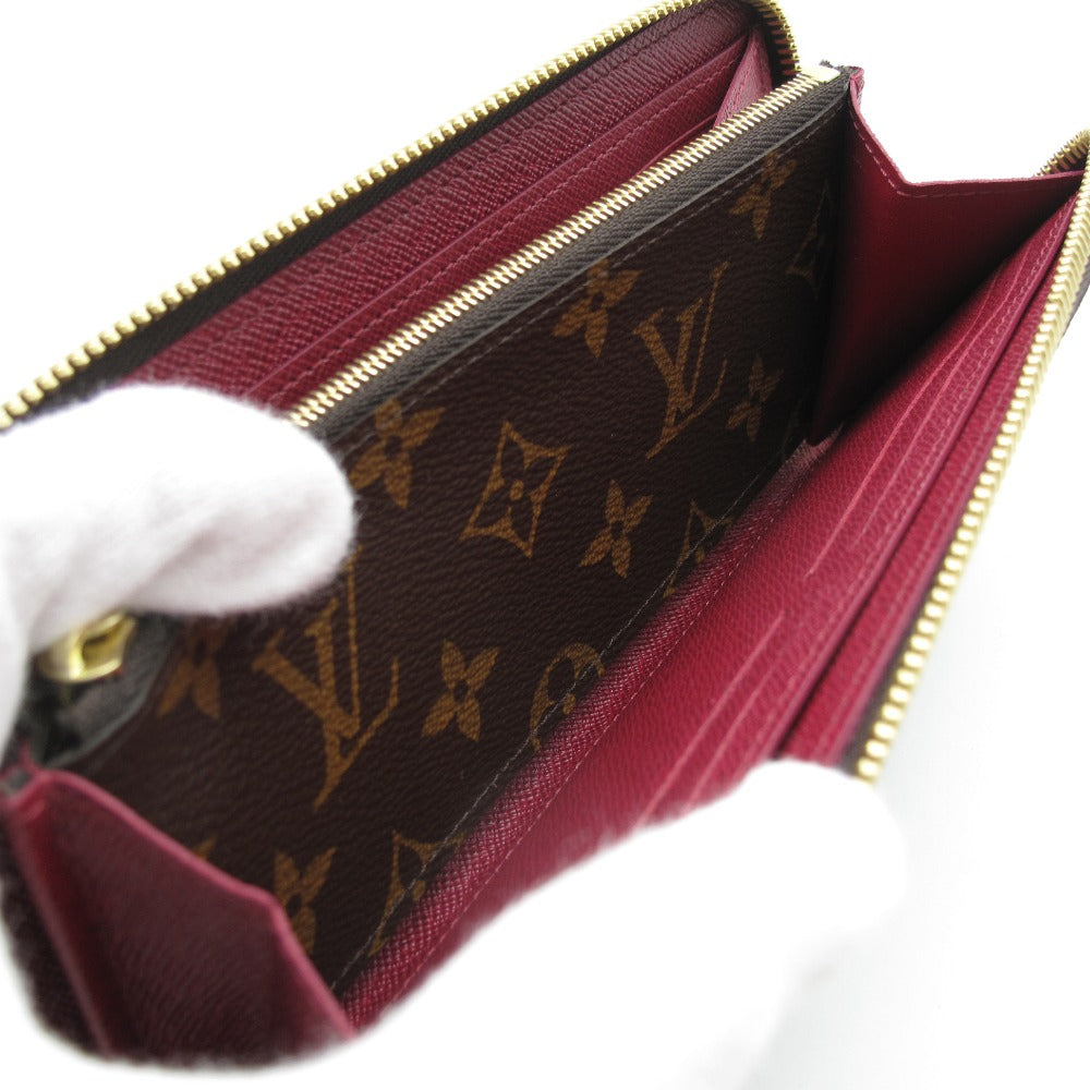 LOUIS VUITTON ルイ・ヴィトン 長財布 ポルトフォイユ クレマンス フューシャ ラウンドファスナー ジッピー ウォレット モノグラム M60742 未使用品