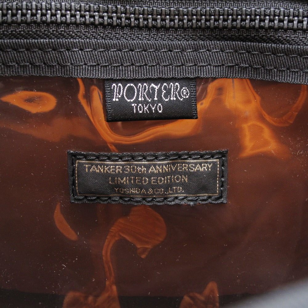 PORTER ポーター トートバッグ TANKER タンカー 30th アニバーサリーモデル ハンドバッグ カモフラージュ 迷彩 ブラック系 美品