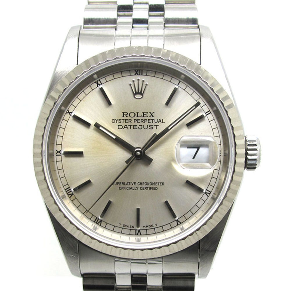 ROLEX ロレックス 腕時計 デイトジャスト Ref.16234 W番 シルバー文字盤 自動巻き DATEJUST