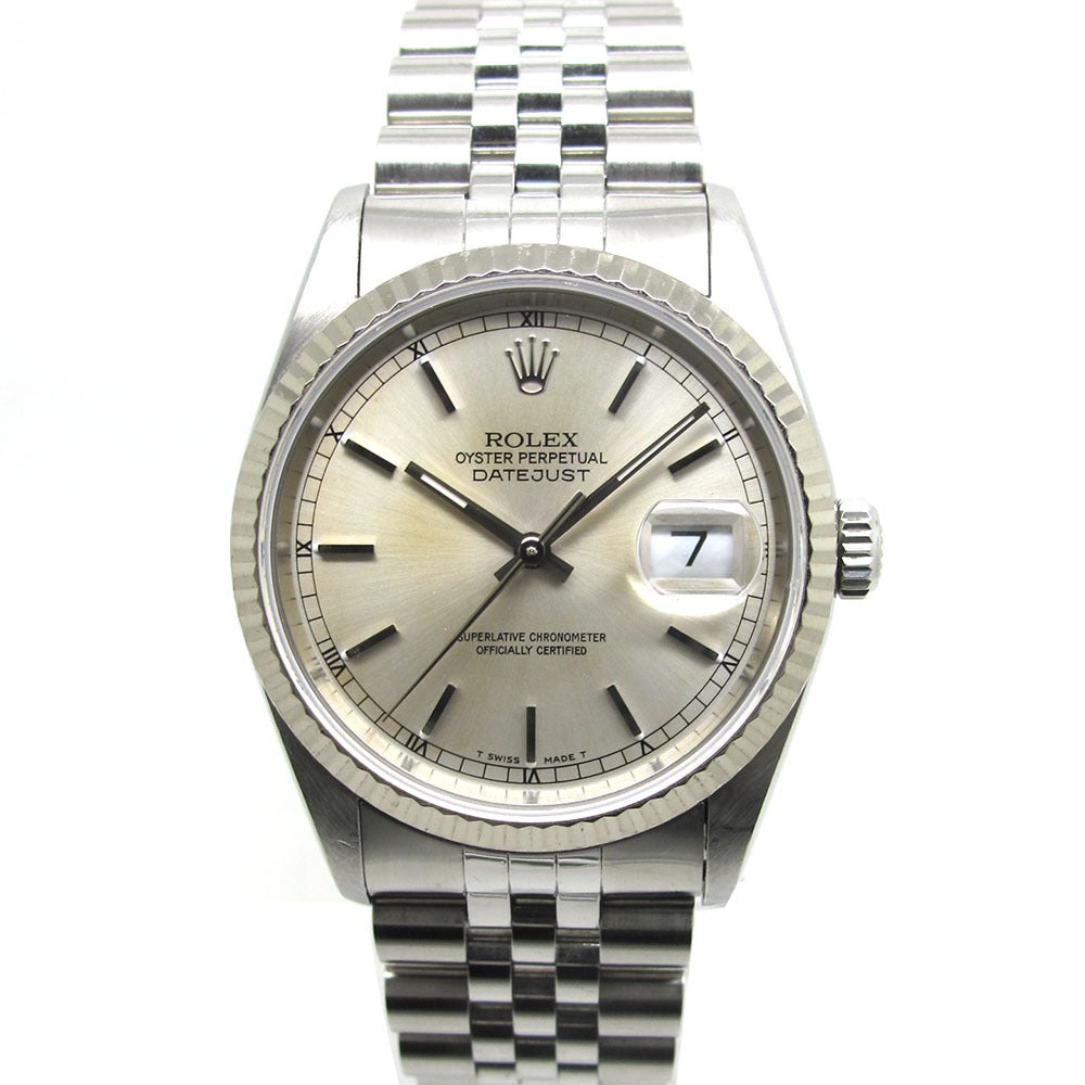 ROLEX ロレックス 腕時計 デイトジャスト Ref.16234 W番 シルバー文字盤 自動巻き DATEJUST