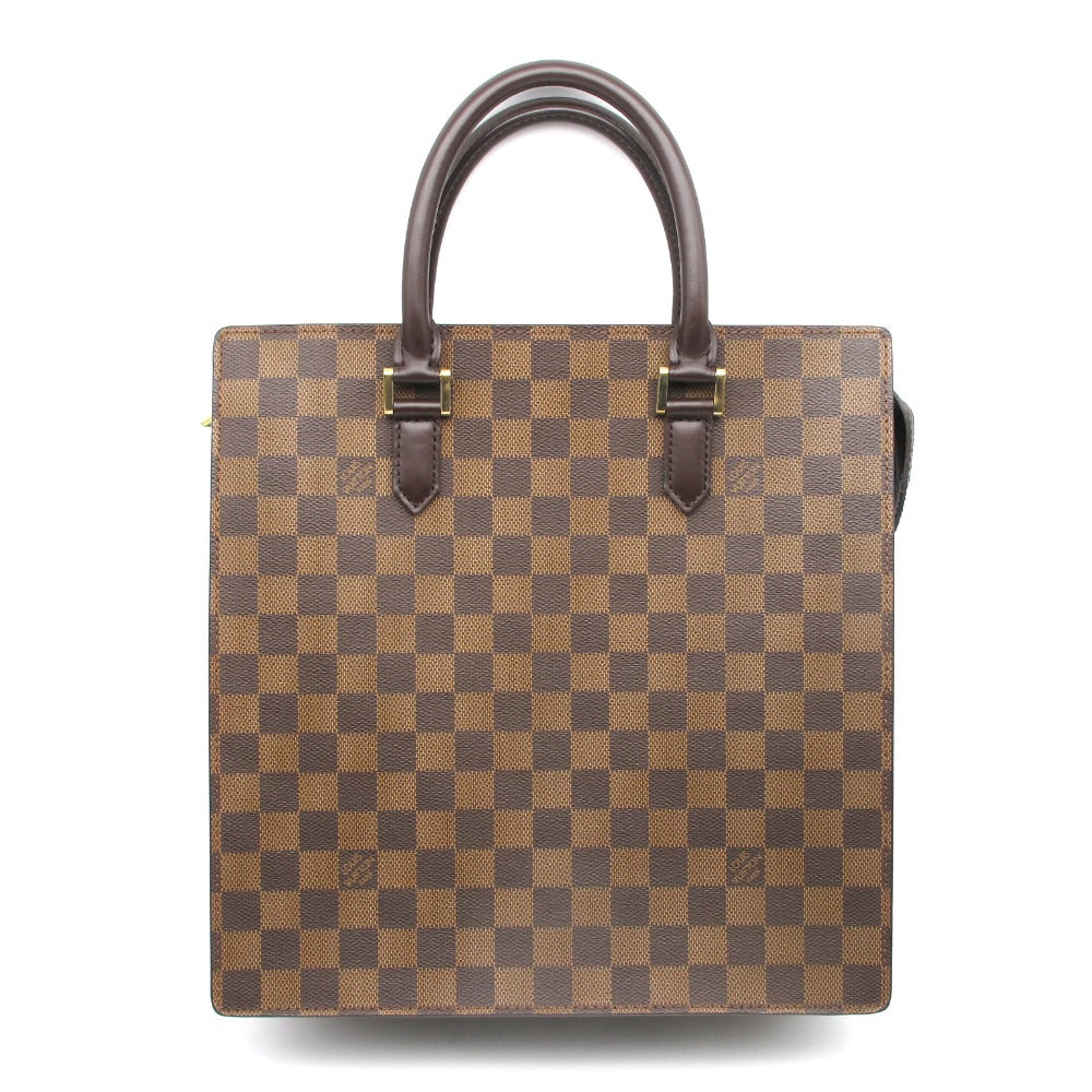 LOUIS VUITTON ルイ・ヴィトン ハンドバッグ ヴェニスPM エベヌ トートバッグ PVC レザー レディース ダミエ N51145 美品