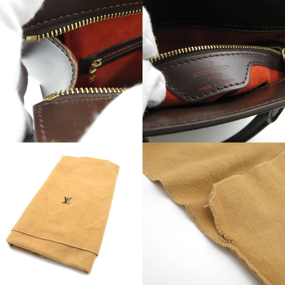 LOUIS VUITTON ルイ・ヴィトン ハンドバッグ ヴェニスPM エベヌ トートバッグ PVC レザー レディース ダミエ N51145 美品
