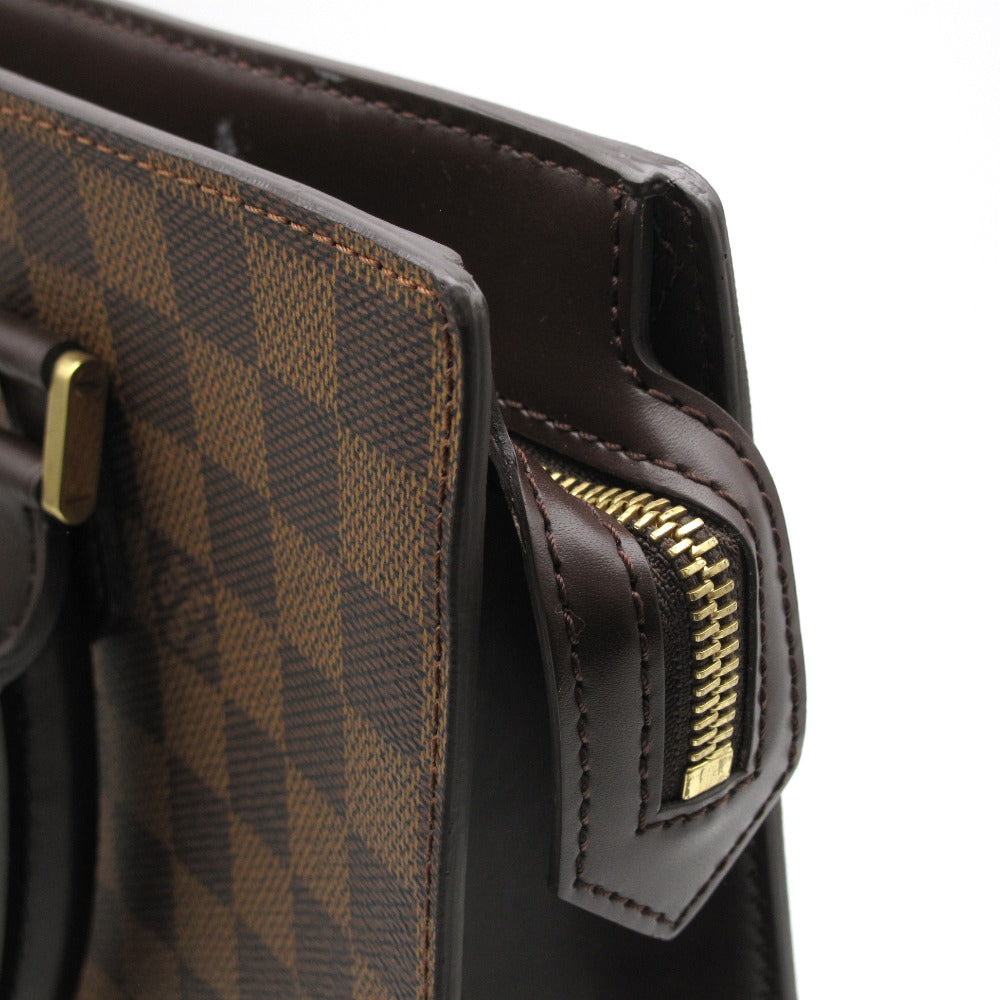 LOUIS VUITTON ルイ・ヴィトン ハンドバッグ ヴェニスPM エベヌ トートバッグ PVC レザー レディース ダミエ N51145 美品