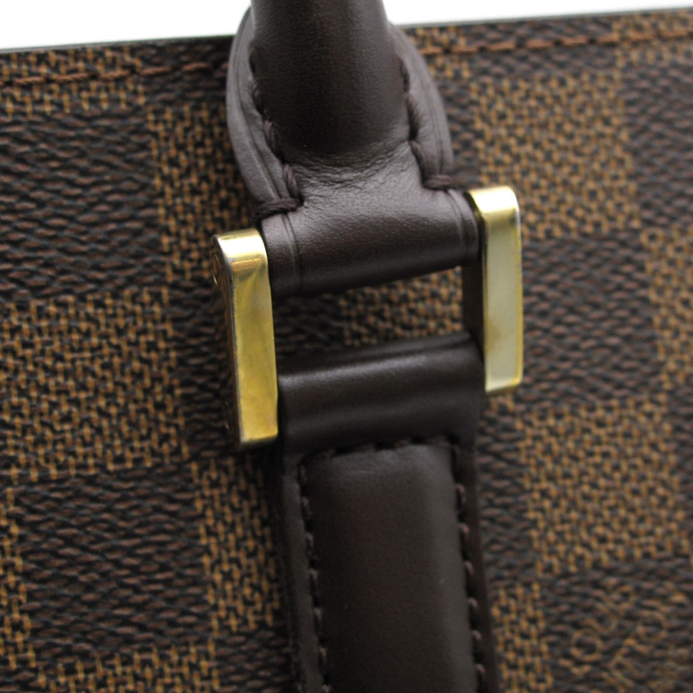 LOUIS VUITTON ルイ・ヴィトン ハンドバッグ ヴェニスPM エベヌ トートバッグ PVC レザー レディース ダミエ N51145 美品