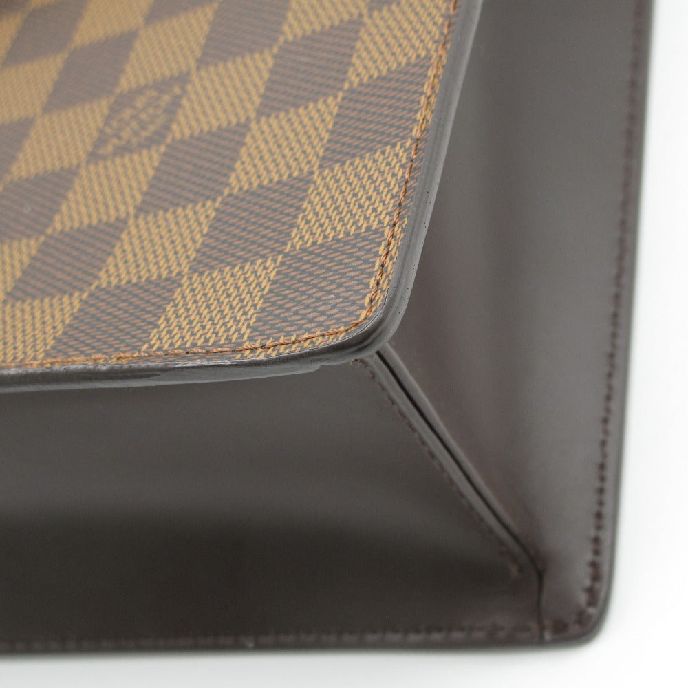 LOUIS VUITTON ルイ・ヴィトン ハンドバッグ ヴェニスPM エベヌ トートバッグ PVC レザー レディース ダミエ N51145 美品