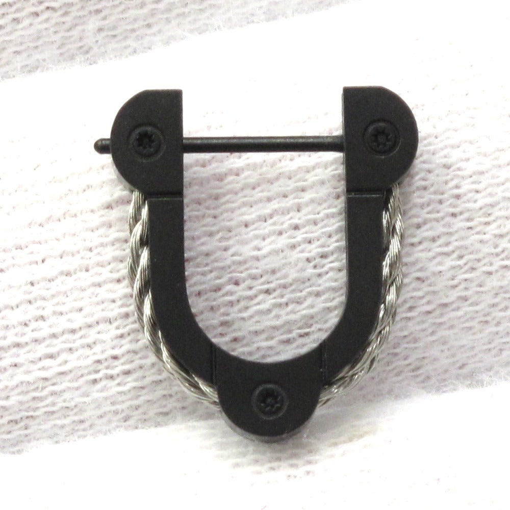 FRED フレッド ピアス フォース10 ウインチ シングルピアス 片耳 ケーブル チタン SS ワンタッチ スナップ アクセサリー ジュエリー 箱・付属品有 8B0317 美品