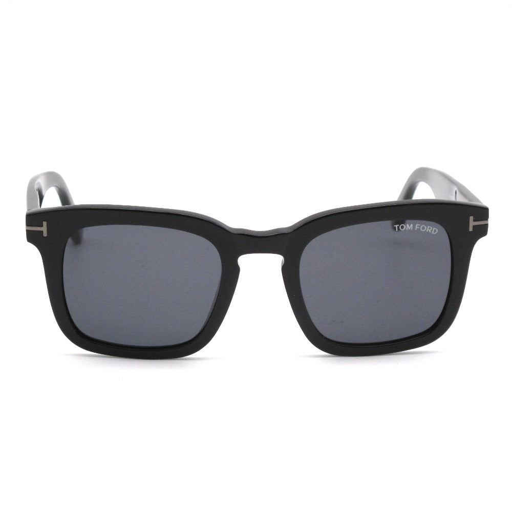 TOM FORD トムフォード サングラス ウェリントン スクエア セルフレーム 50□22 145 ブラック 眼鏡 アイウェア TF751 美品