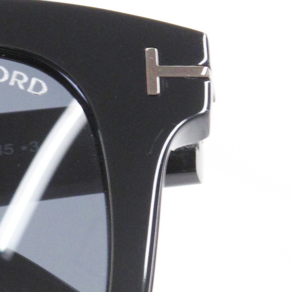 TOM FORD トムフォード サングラス ウェリントン スクエア セルフレーム 50□22 145 ブラック 眼鏡 アイウェア TF751 美品
