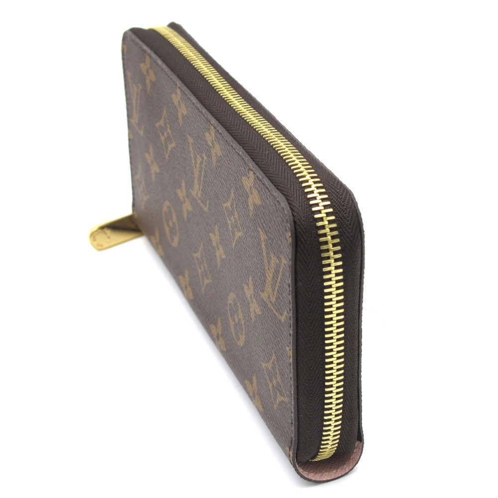 LOUIS VUITTON ルイ・ヴィトン 長財布 ジッピーウォレット ローズバレリーヌ ラウンドファスナー PVC レザー ブラウン ピンク モノグラム M41894 未使用品