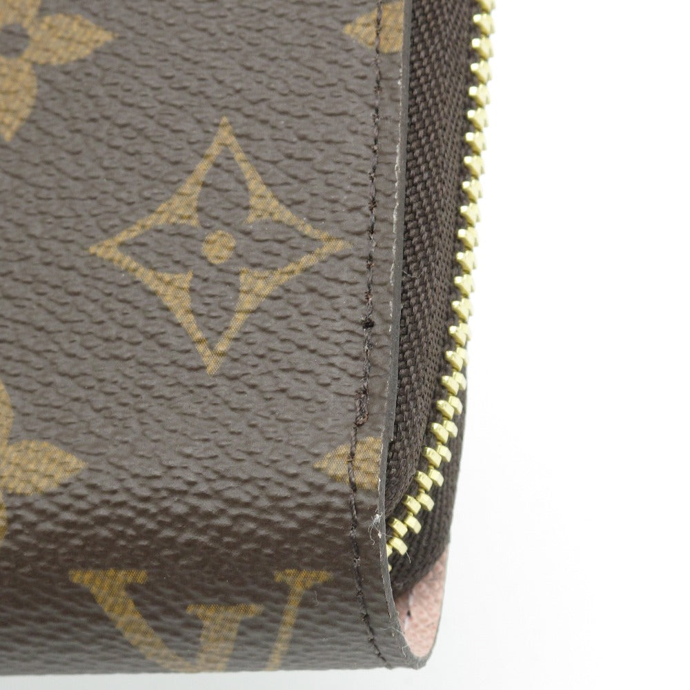 LOUIS VUITTON ルイ・ヴィトン 長財布 ジッピーウォレット ローズバレリーヌ ラウンドファスナー PVC レザー ブラウン ピンク モノグラム M41894 未使用品