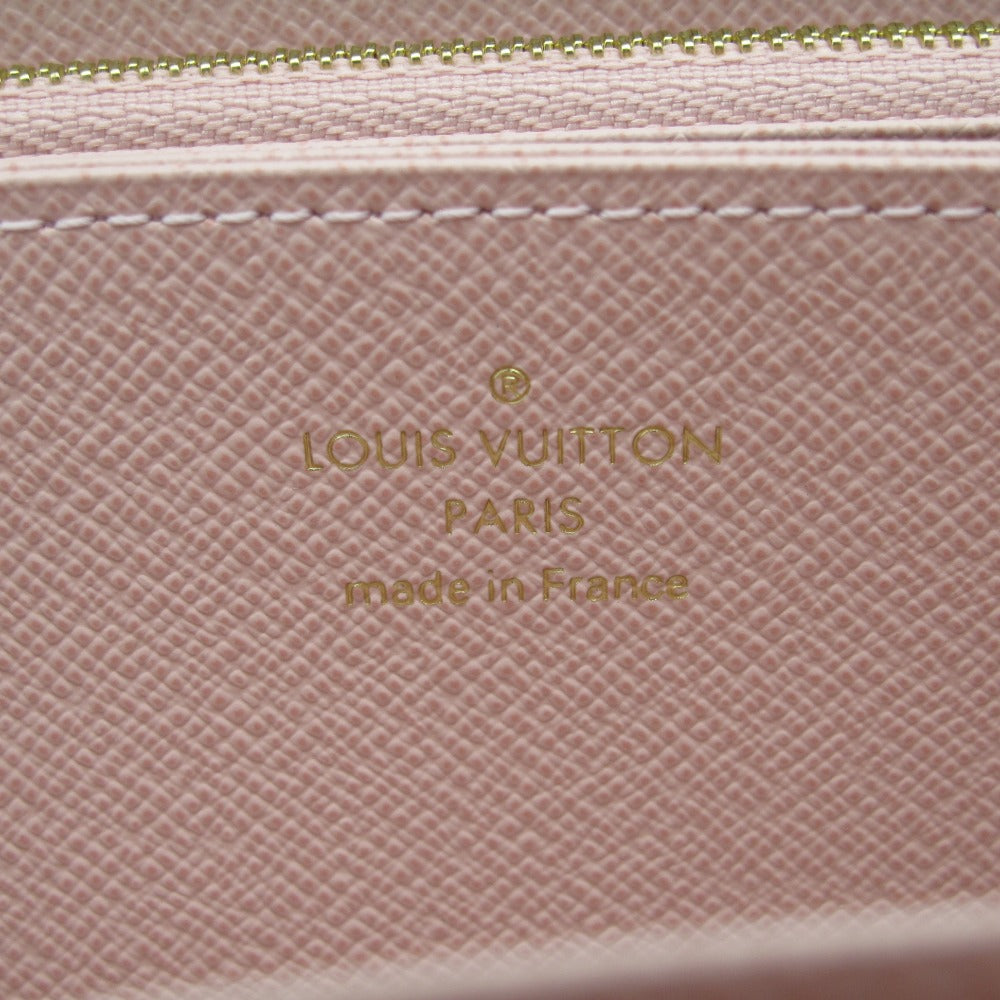 LOUIS VUITTON ルイ・ヴィトン 長財布 ジッピーウォレット ローズバレリーヌ ラウンドファスナー PVC レザー ブラウン ピンク モノグラム M41894 未使用品