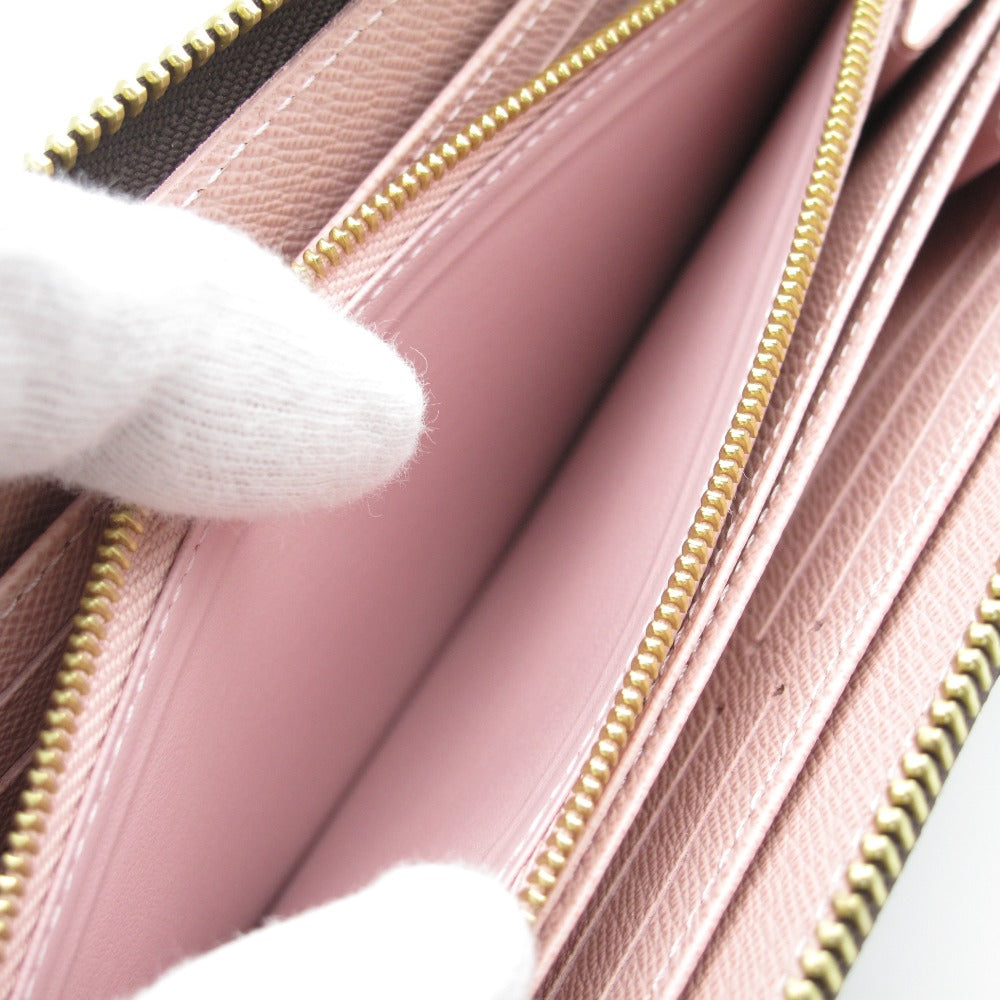 LOUIS VUITTON ルイ・ヴィトン 長財布 ジッピーウォレット ローズバレリーヌ ラウンドファスナー PVC レザー ブラウン ピンク モノグラム M41894 未使用品
