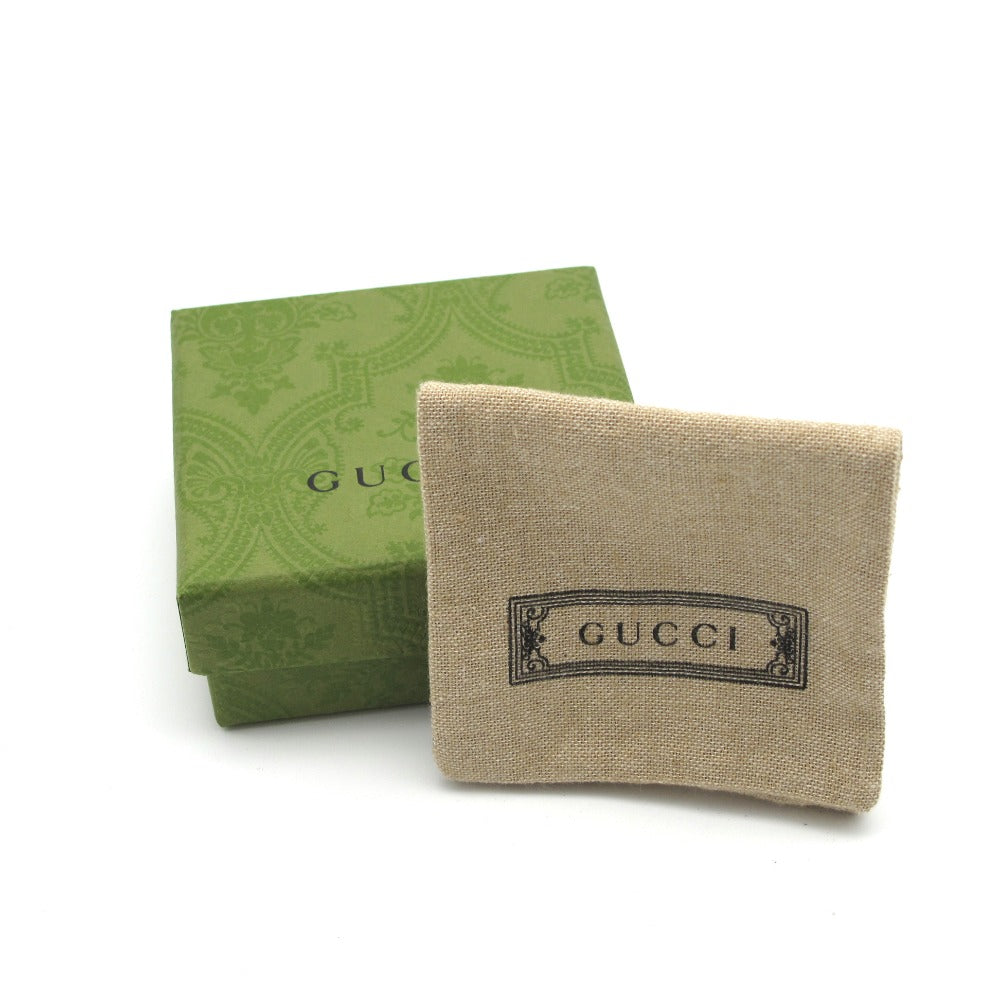 GUCCI グッチ リング・指輪 アイコン GG ホワイト セラミック 750 K18 ゴールド #19 18号 メンズ レディース 美品