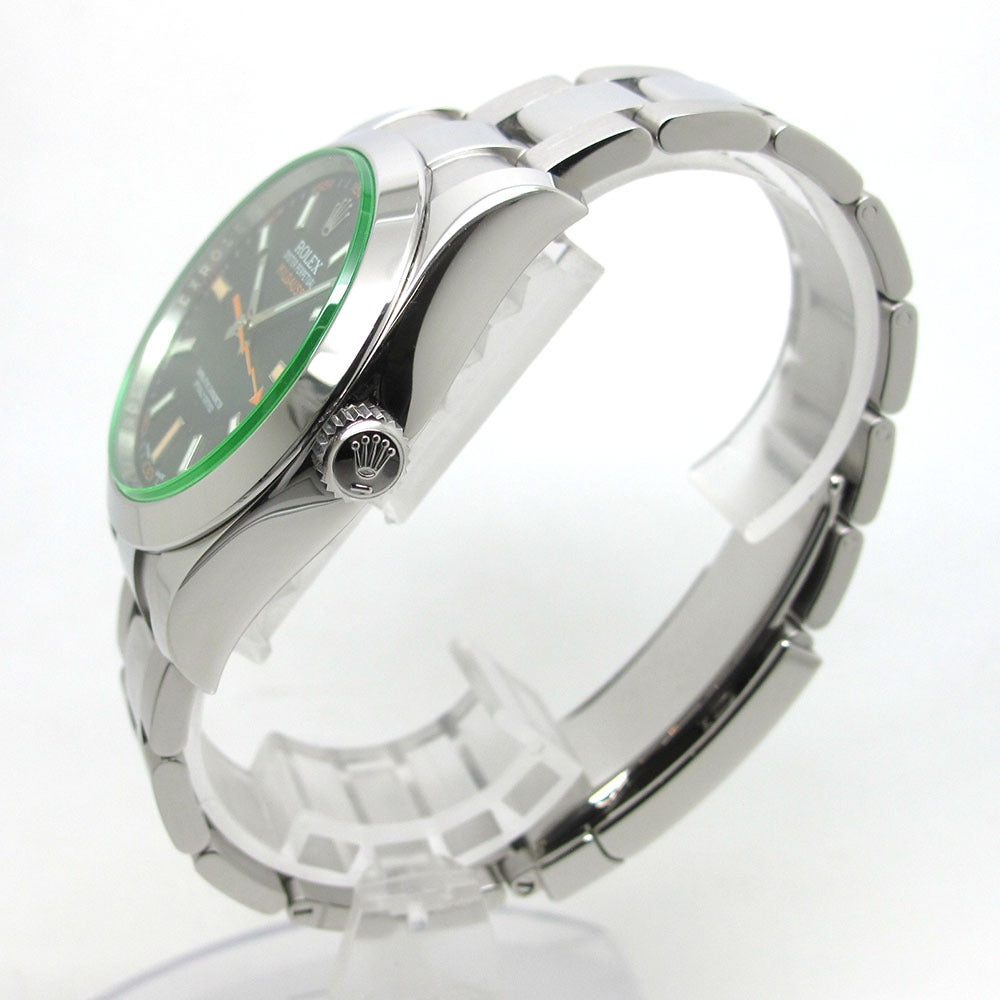 ROLEX ロレックス 腕時計 ミルガウス Ref.116400GV ランダム番 ブラックダイアル 自動巻き MILGAUSS 美品