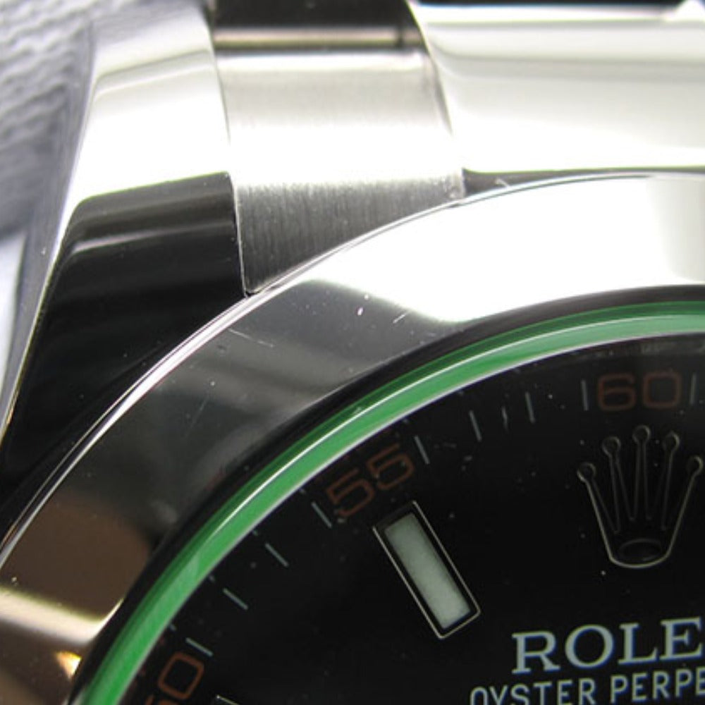 ROLEX ロレックス 腕時計 ミルガウス Ref.116400GV ランダム番 ブラックダイアル 自動巻き MILGAUSS 美品