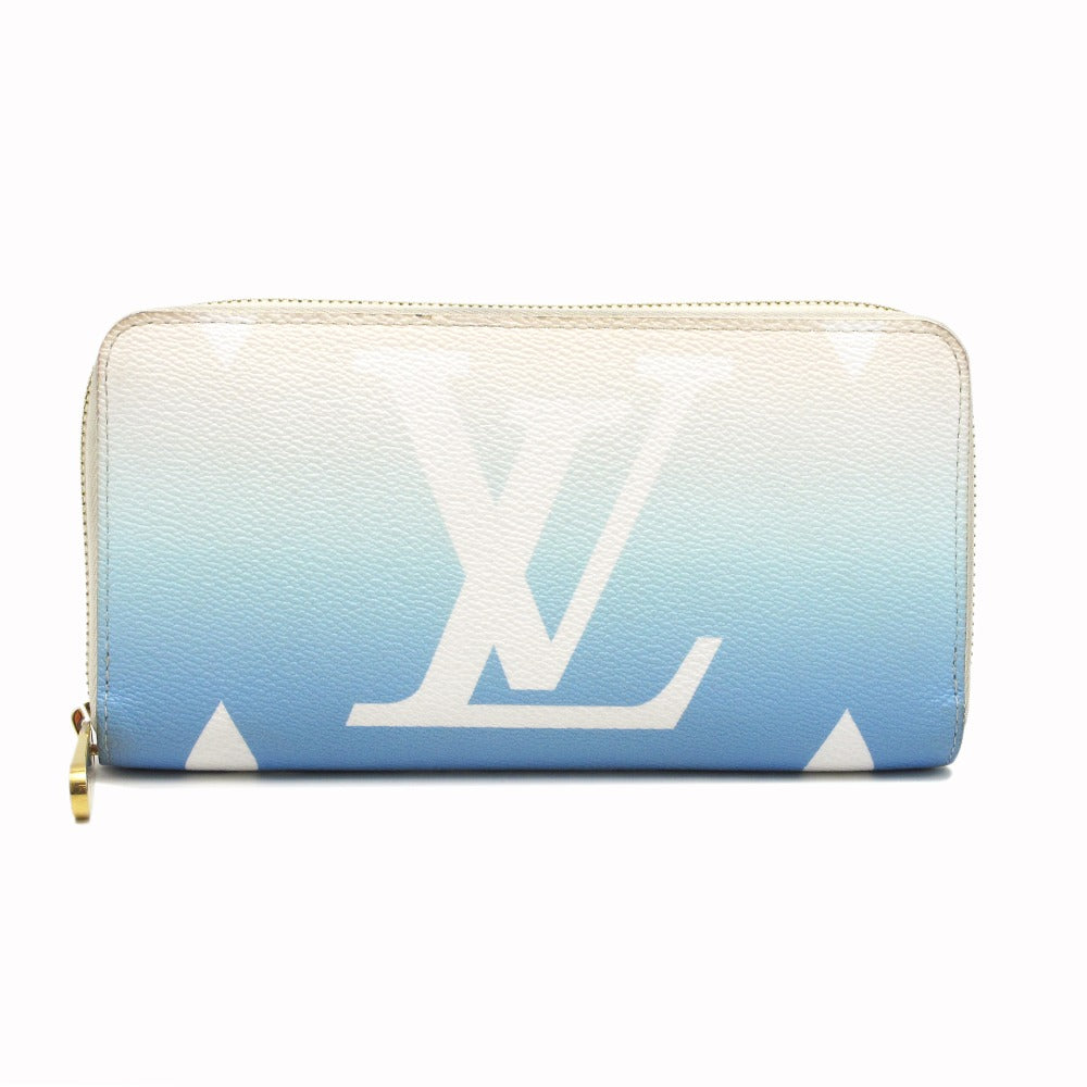 LOUIS VUITTON ルイ・ヴィトン ジッピーウォレット バイザプール モノグラム ジャイアント M80360 ブルー グラデーション ラウンドファスナー 長財布 PVC レザー 箱付き