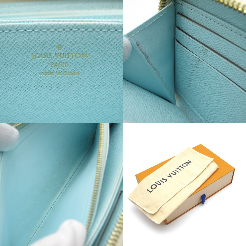 LOUIS VUITTON ルイ・ヴィトン ジッピーウォレット バイザプール モノグラム ジャイアント M80360 ブルー グラデーション ラウンドファスナー 長財布 PVC レザー 箱付き