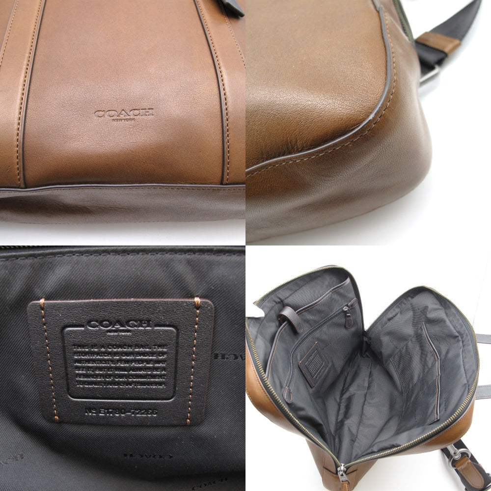 COACH コーチ 2WAY ブリーフケース ビジネスバッグ 書類かばん ショルダーバッグ レザー 革 ブラウン 72266 美品
