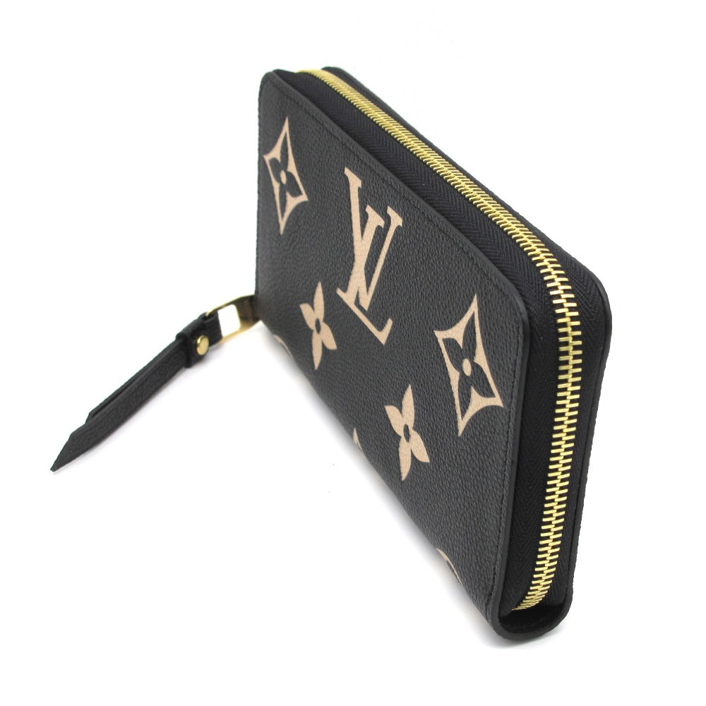 LOUIS VUITTON ルイ・ヴィトン ジッピー ウォレット モノグラム アンプラント M80481 ラウンドファスナー 長財布 ブラック ベージュ レザー レディース メンズ 未使用品