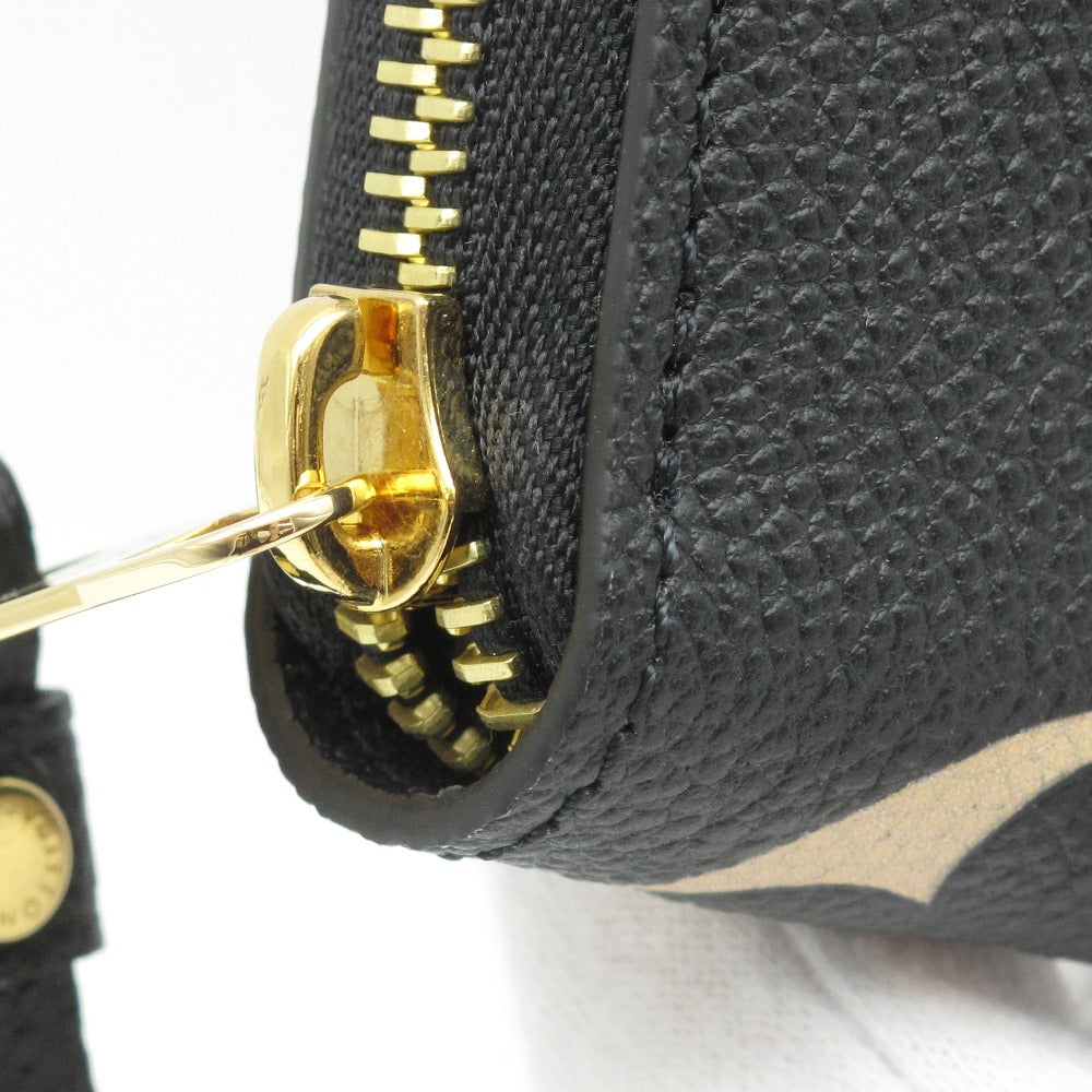 LOUIS VUITTON ルイ・ヴィトン ジッピー ウォレット モノグラム アンプラント M80481 ラウンドファスナー 長財布 ブラック ベージュ レザー レディース メンズ 未使用品