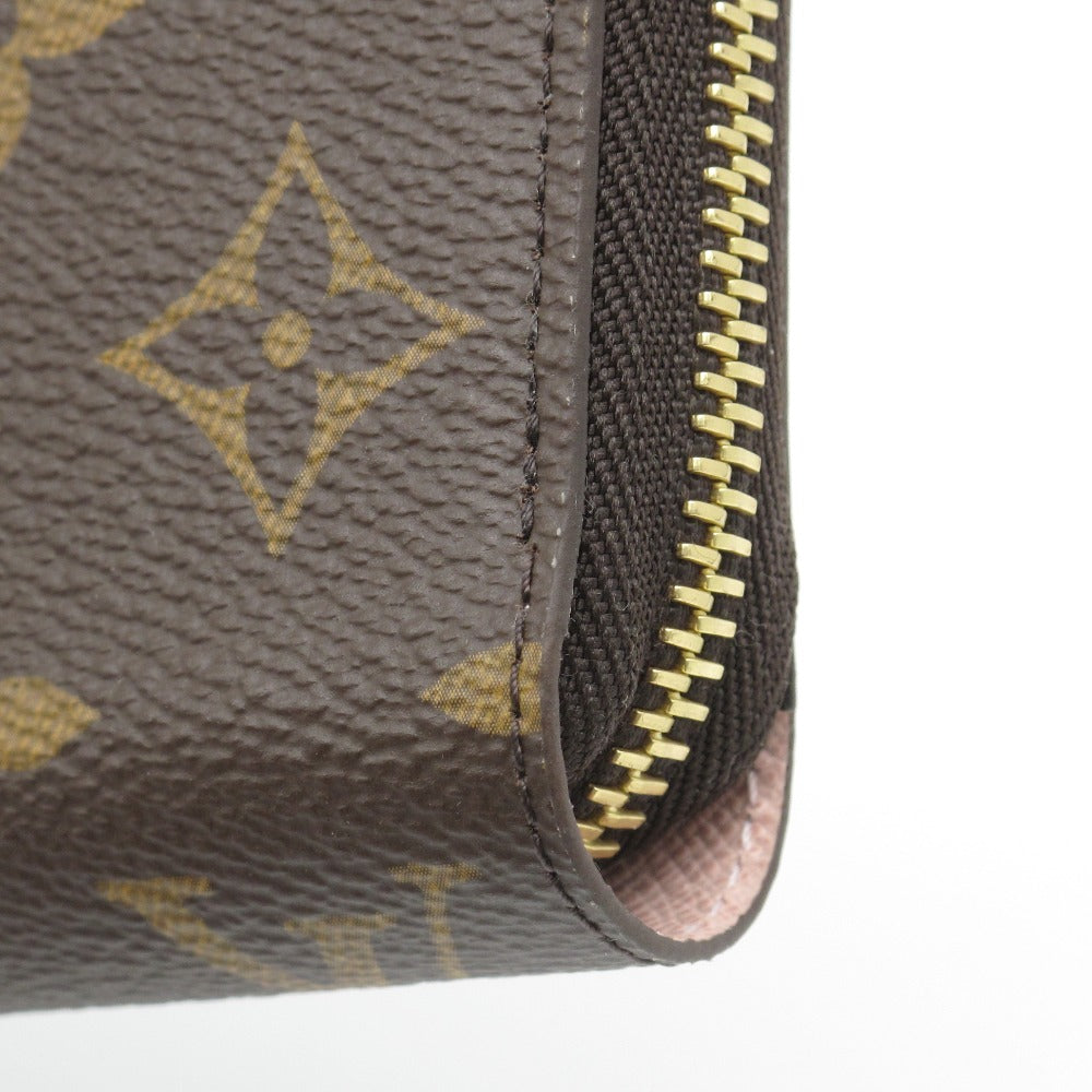 LOUIS VUITTON ルイ・ヴィトン ジッピー ウォレット モノグラム ローズバレリーヌ M41894 ラウンドファスナー 長財布 PVC レザー ブラウン ピンク 未使用品