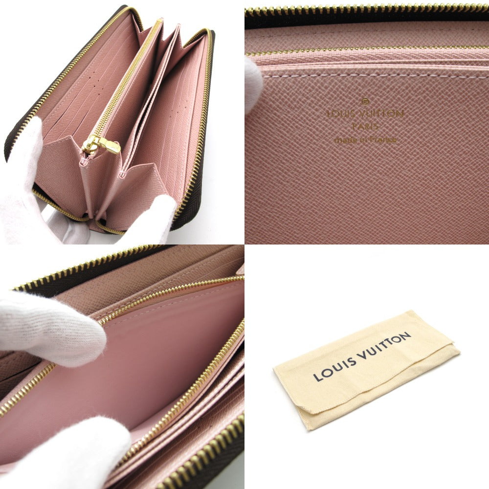 LOUIS VUITTON ルイ・ヴィトン ジッピー ウォレット モノグラム ローズバレリーヌ M41894 ラウンドファスナー 長財布 PVC レザー ブラウン ピンク 未使用品