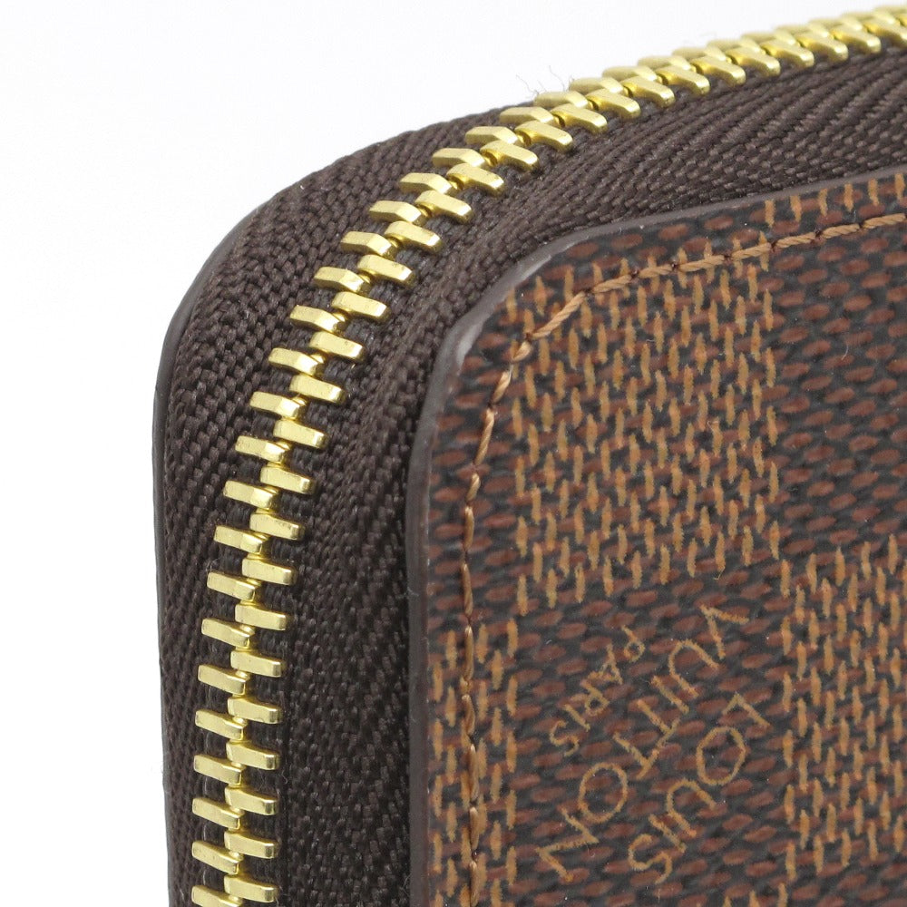 LOUIS VUITTON ルイ・ヴィトン ジッピー ウォレット ダミエ ブラウン N41661 ラウンドファスナー 長財布 PVC レザー 未使用品