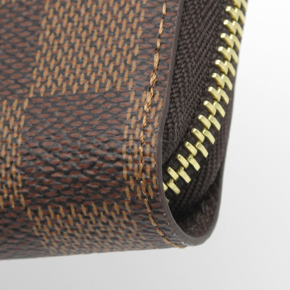 LOUIS VUITTON ルイ・ヴィトン ジッピー ウォレット ダミエ ブラウン N41661 ラウンドファスナー 長財布 PVC レザー 未使用品