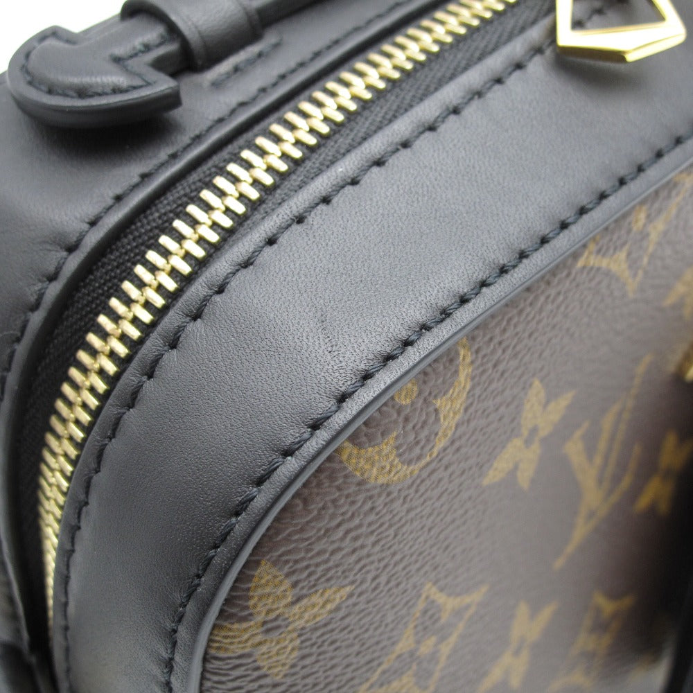 LOUIS VUITTON ルイ・ヴィトン サントンジュ モノグラム ノワール M43555 ショルダーバッグ クロスボディ 斜め掛け タッセル PVC レザー 美品
