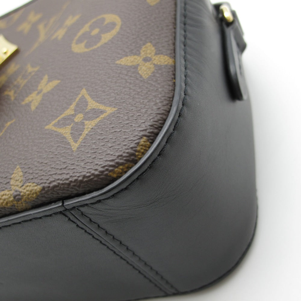 LOUIS VUITTON ルイ・ヴィトン サントンジュ モノグラム ノワール M43555 ショルダーバッグ クロスボディ 斜め掛け タッセル PVC レザー 美品