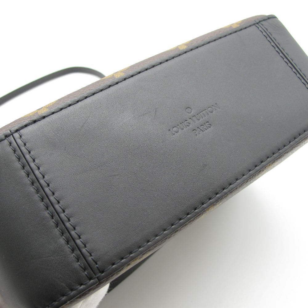 LOUIS VUITTON ルイ・ヴィトン サントンジュ モノグラム ノワール M43555 ショルダーバッグ クロスボディ 斜め掛け タッセル PVC レザー 美品