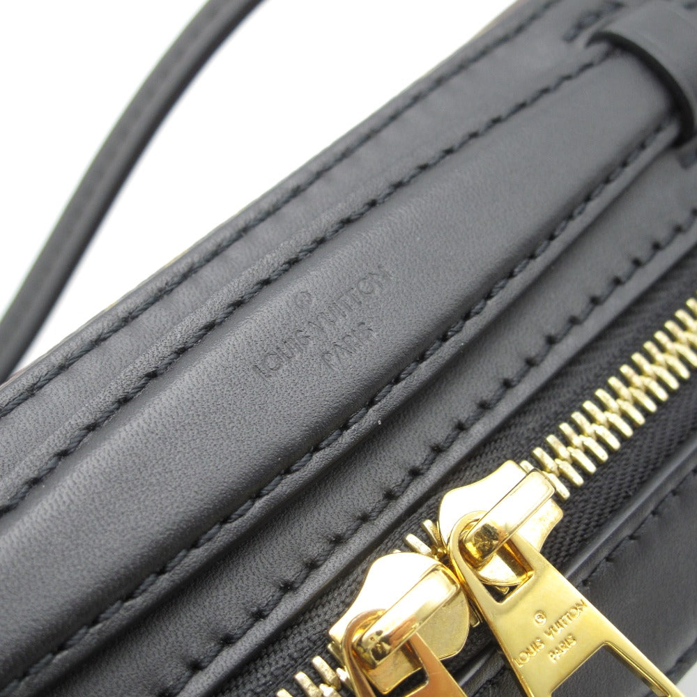 LOUIS VUITTON ルイ・ヴィトン サントンジュ モノグラム ノワール M43555 ショルダーバッグ クロスボディ 斜め掛け タッセル PVC レザー 美品