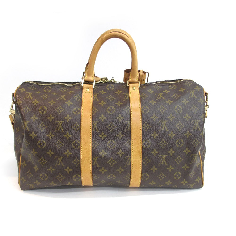 LOUIS VUITTON ルイ・ヴィトン キーポル バンドリエール 45 モノグラム M41418 ストラップ付き ボストンバッグ 旅行かばん PVC レザー