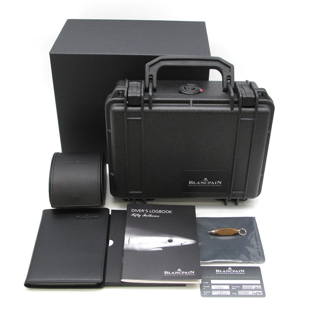 Blancpain ブランパン 腕時計 フィフティファゾムス バチスカーフ コンプリートカレンダー ムーンフェイズ 5054-1210-G52A 自動巻き 美品