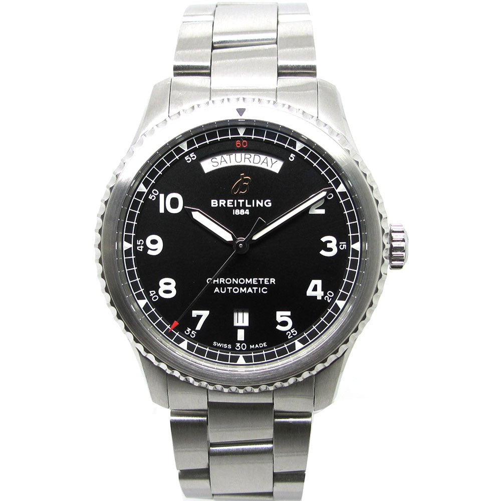 BREITLING ブライトリング 腕時計 アビエーター 8 オートマチック デイ&デイト 41 A45330101B1A1 A45330 美品